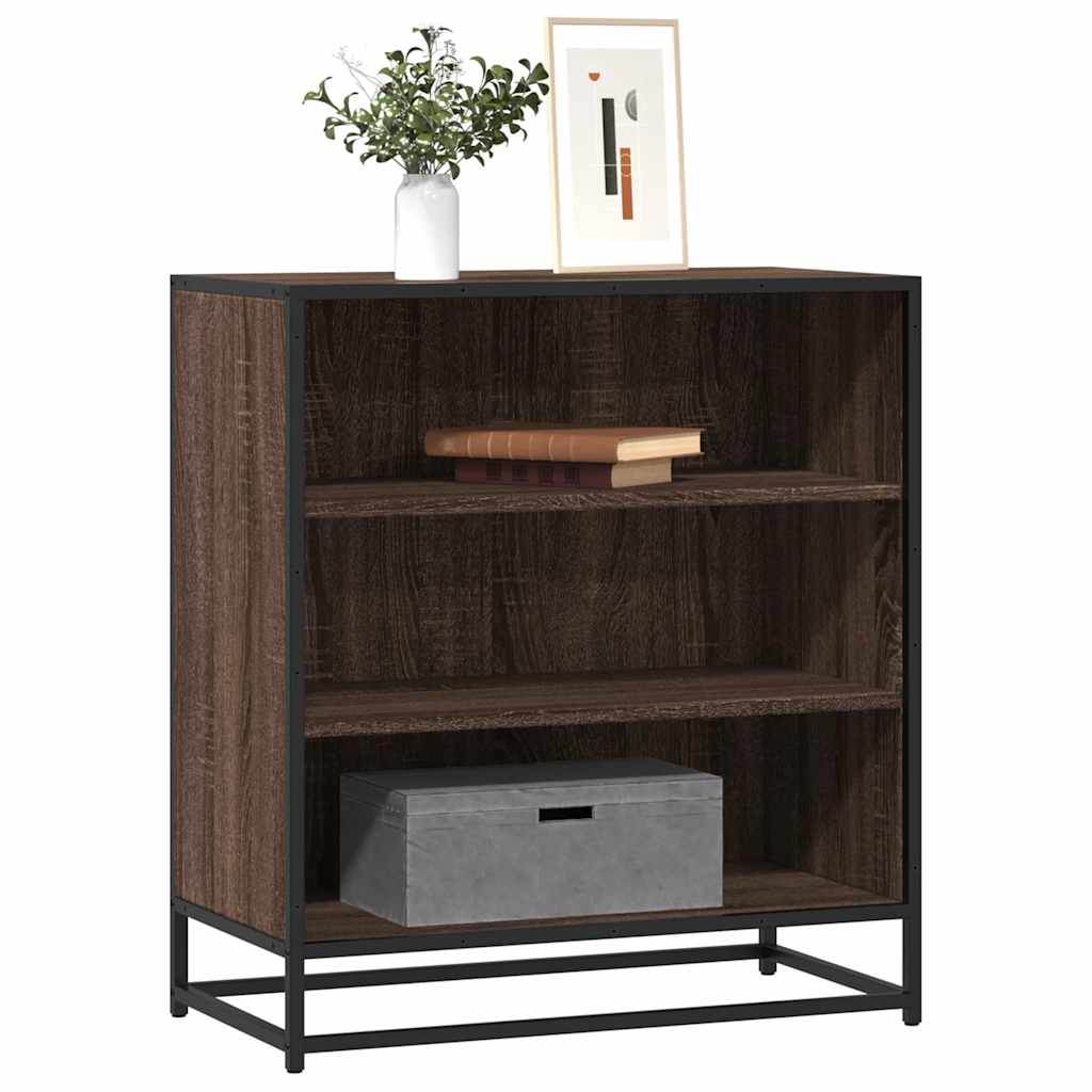 Puhvetkapp pruun tamm 68x35x76 cm Engineered Wood and Metal
