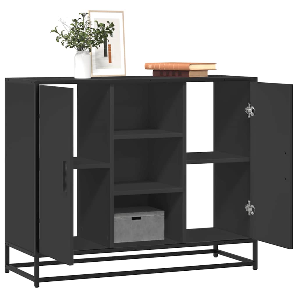 Puhvetkapp Must 92x35x76 cm Engineered Wood