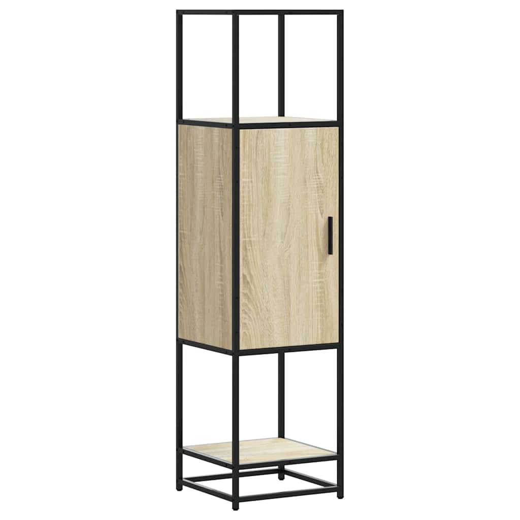 Highboard Sonoma tamm 35,5x35x139 cm inseneritud puit ja metall