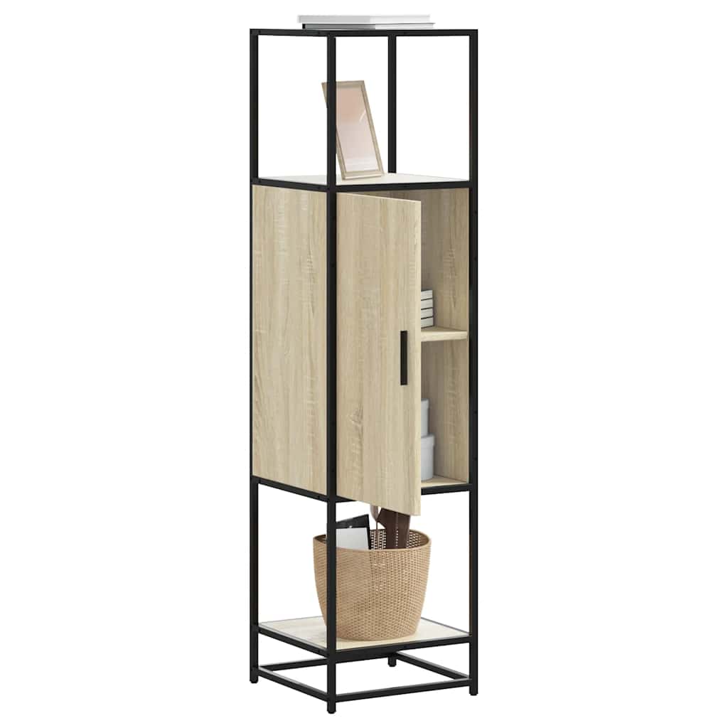 Highboard Sonoma tamm 35,5x35x139 cm inseneritud puit ja metall