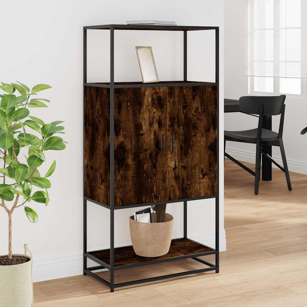 Highboard suitsutamm 68x35x139 cm Engineered Wood and Metal