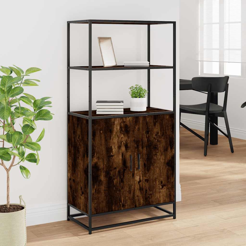 Highboard suitsutamm 68x35x139 cm Engineered Wood and Metal