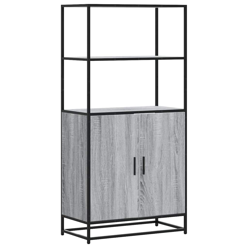 Highboard Hall Sonoma 68x35x139 cm Engineered Wood and Metal