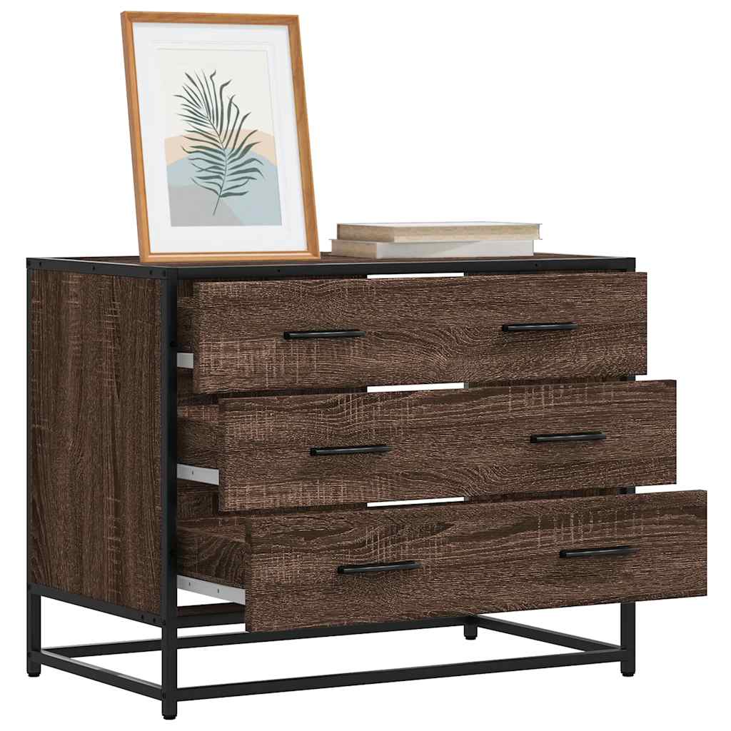 Sahtlikapp Pruun tamm 70x41x56 cm Engineered Wood