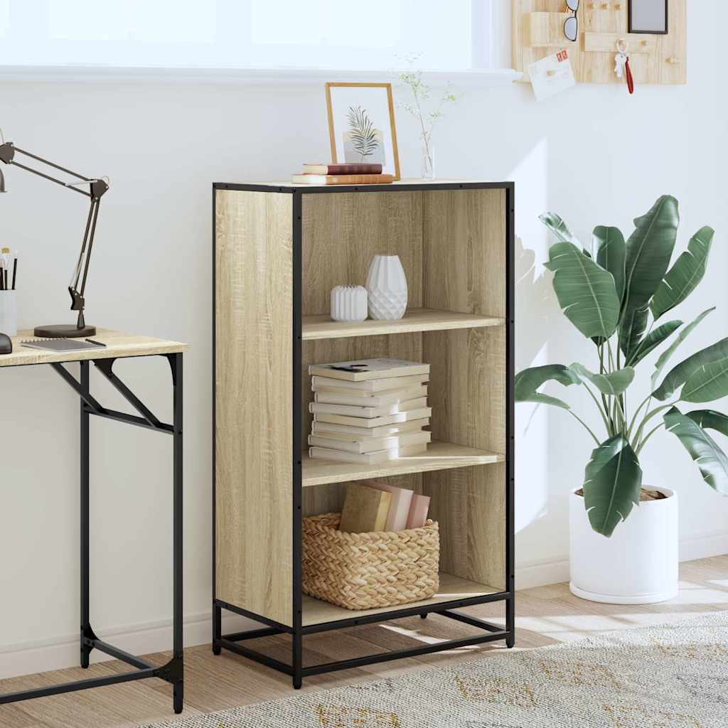Raamatukapp Sonoma tamm 60x35x107,5 cm ehituspuit