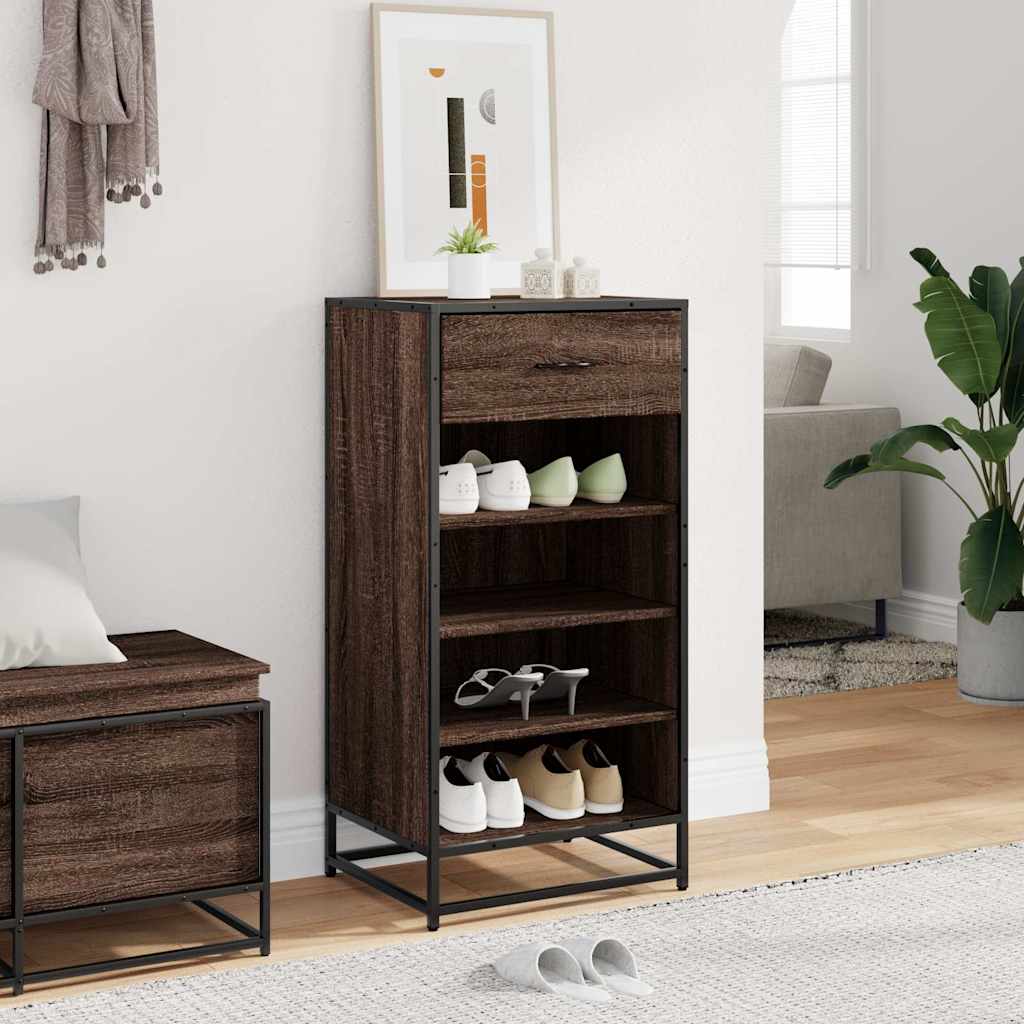 Kingariiul pruun tamm 48x38x97,5 cm Engineered Wood