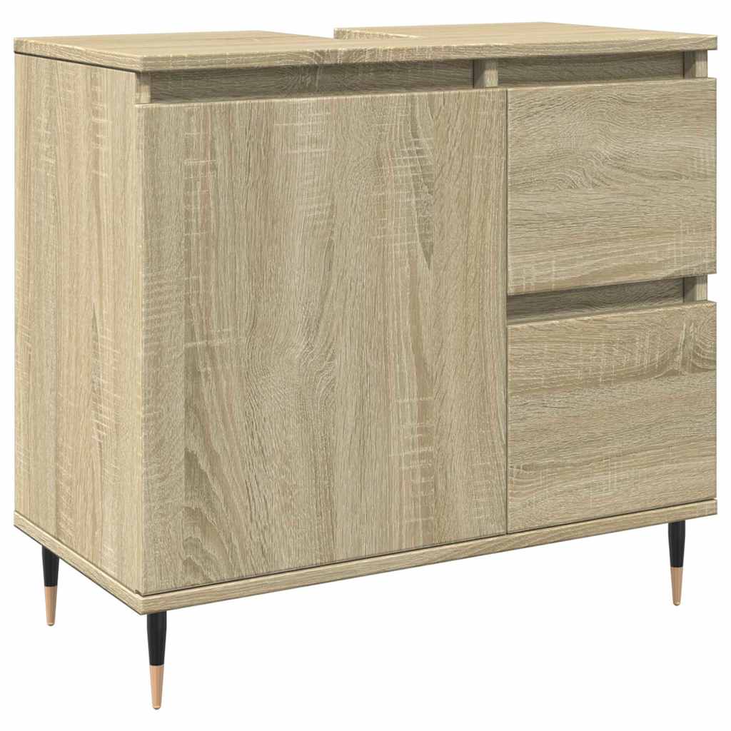 Vannitoa valamukapp, Sonoma tamm, 65 x 33 x 60 cm, tehispuit