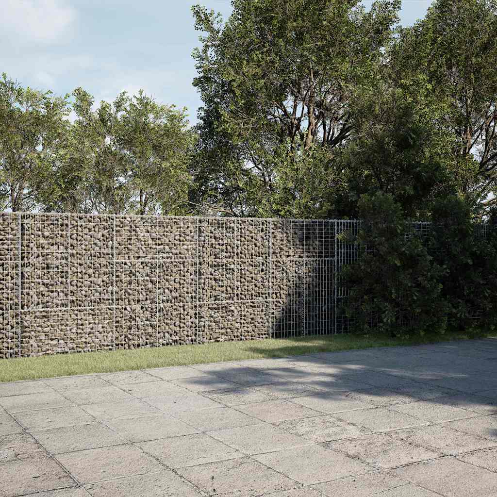 Kattega gabioonkorv, 1200 x 50 x 150 cm, tsingitud raud