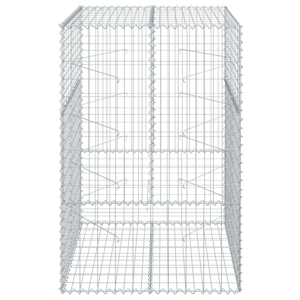 Kaanega gabioonkorv, 100 x 100 x 150 cm, tsingitud raud