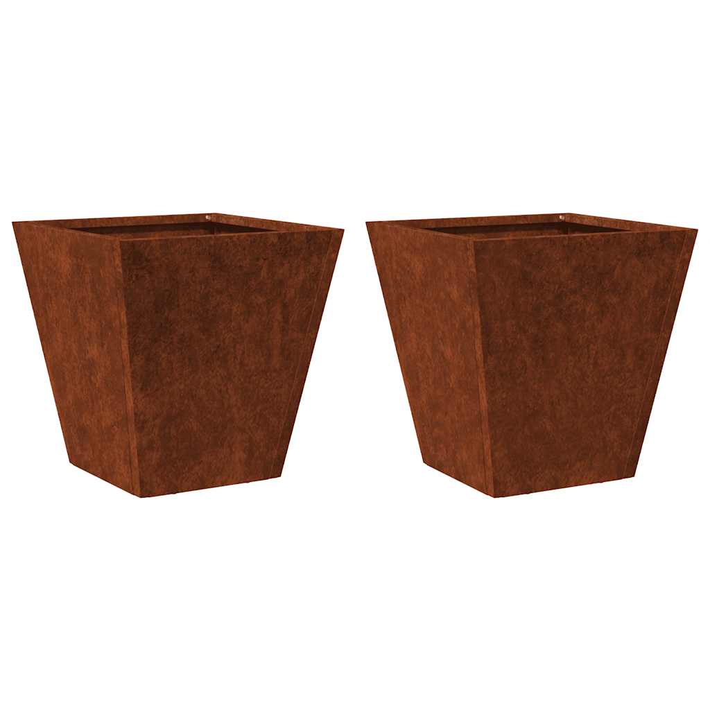 Istutusmasinad 2 tk 30x30x30 cm Ilmastikukindel teras