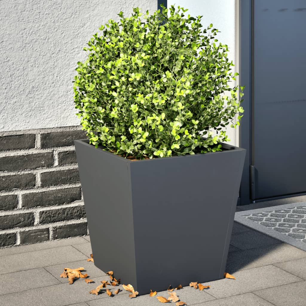 Aia taimekastid 2 tk, antratsiithall, 40x40x40 cm, teras