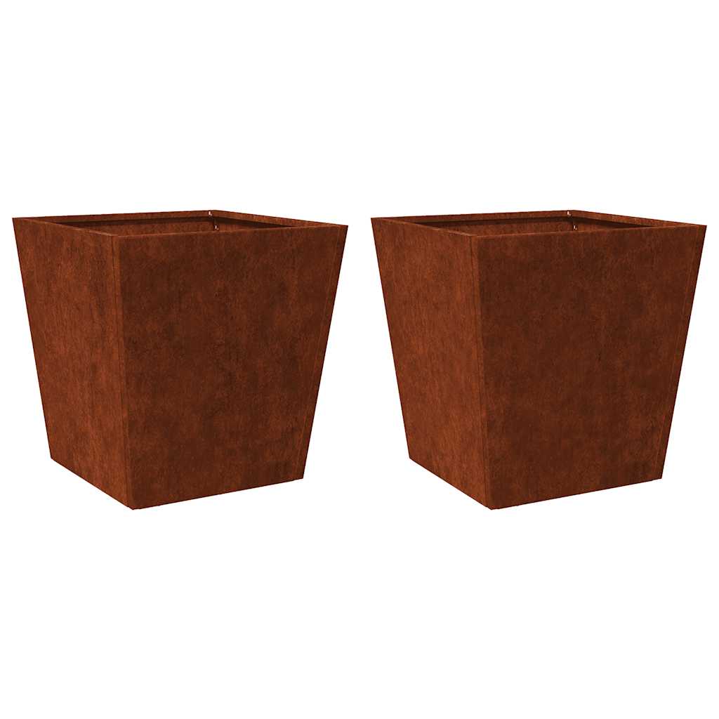 Istutusmasinad 2 tk 40x40x40 cm Ilmastikukindel teras