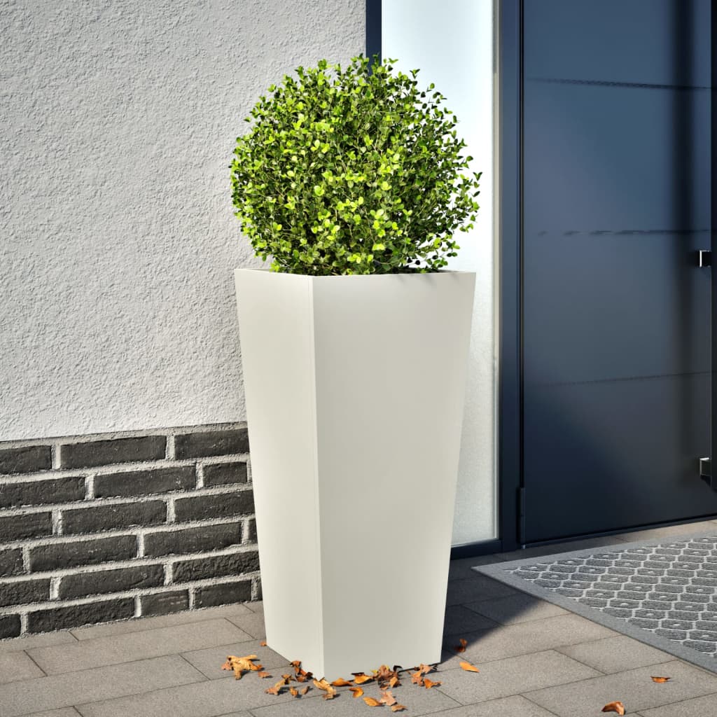 Aia taimekast, valge, 35x35x75 cm, teras