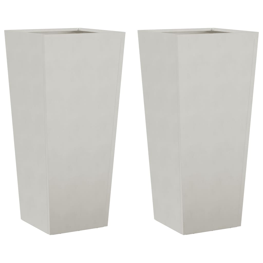 Aia taimekastid 2 tk, 35x35x75 cm, roostevaba teras