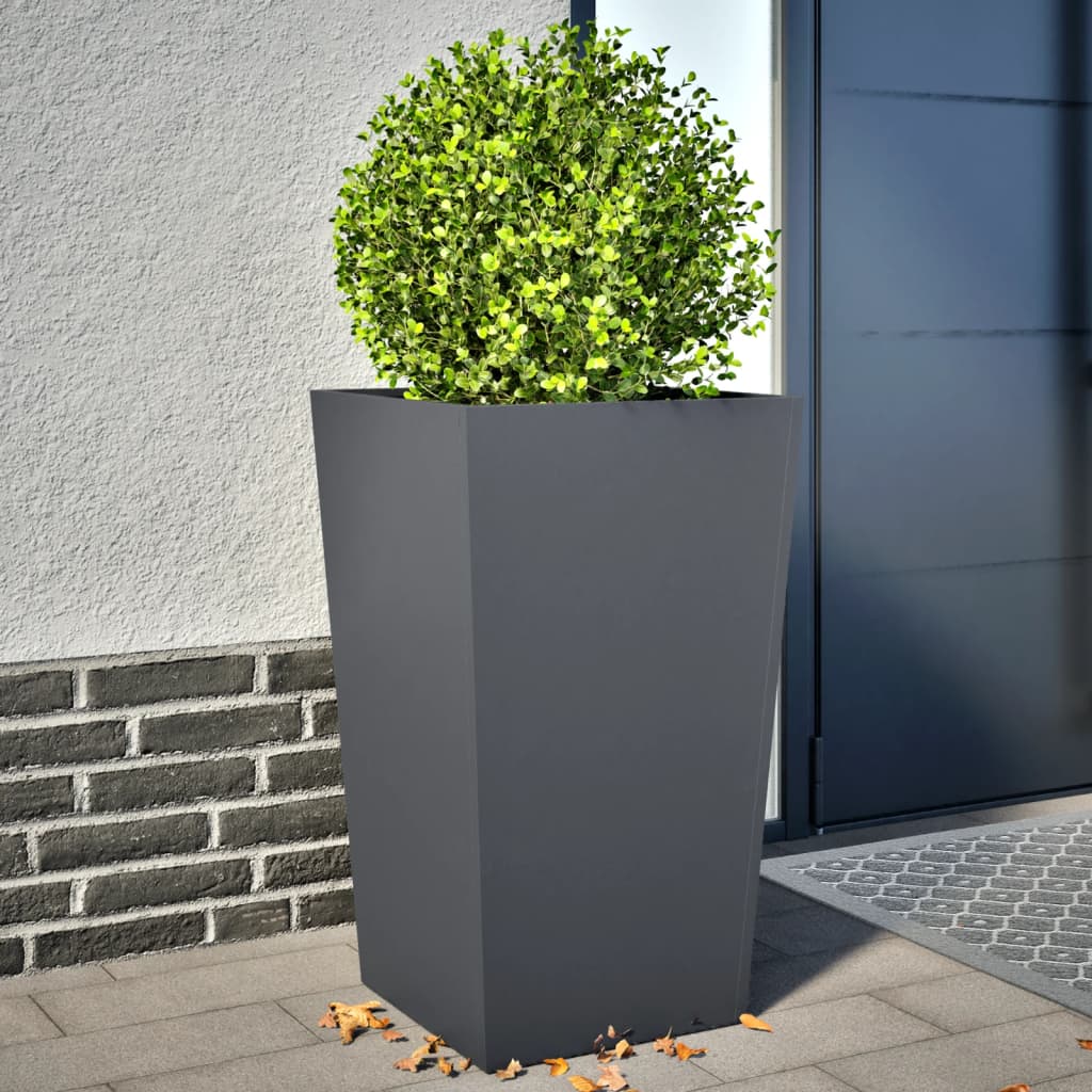 Aia taimekastid 2 tk, antratsiithall, 45x45x75 cm, teras