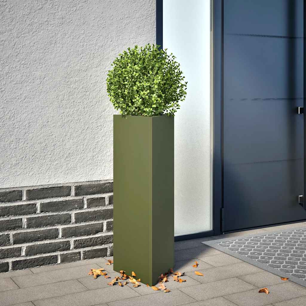 Aia taimekastid 2 tk, roheline, kolmnurk, 30x26x75 cm, teras