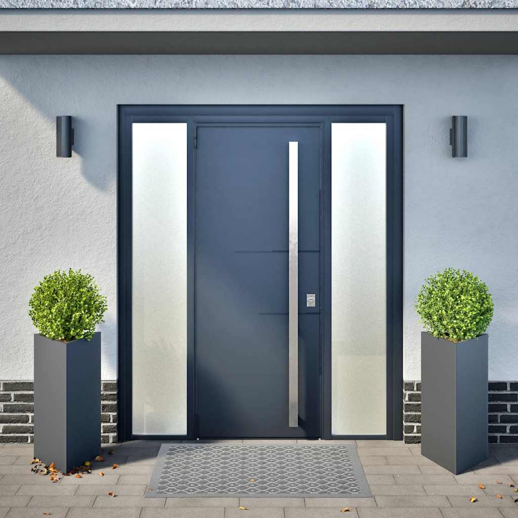 Aia taimekastid 2tk antratsiithall kolmnurk 40x34,5x75 cm teras