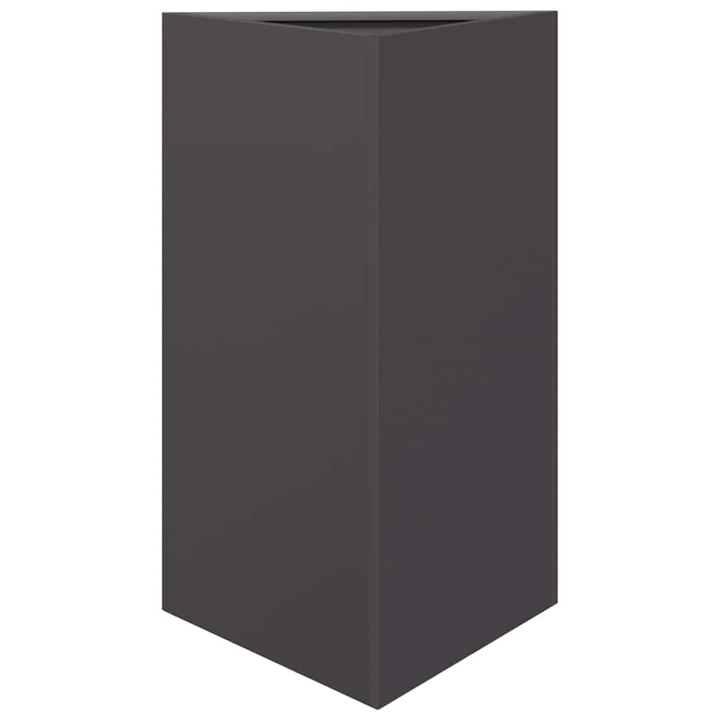 Kolmnurkne aia taimekast, must, 50x43x75 cm, teras