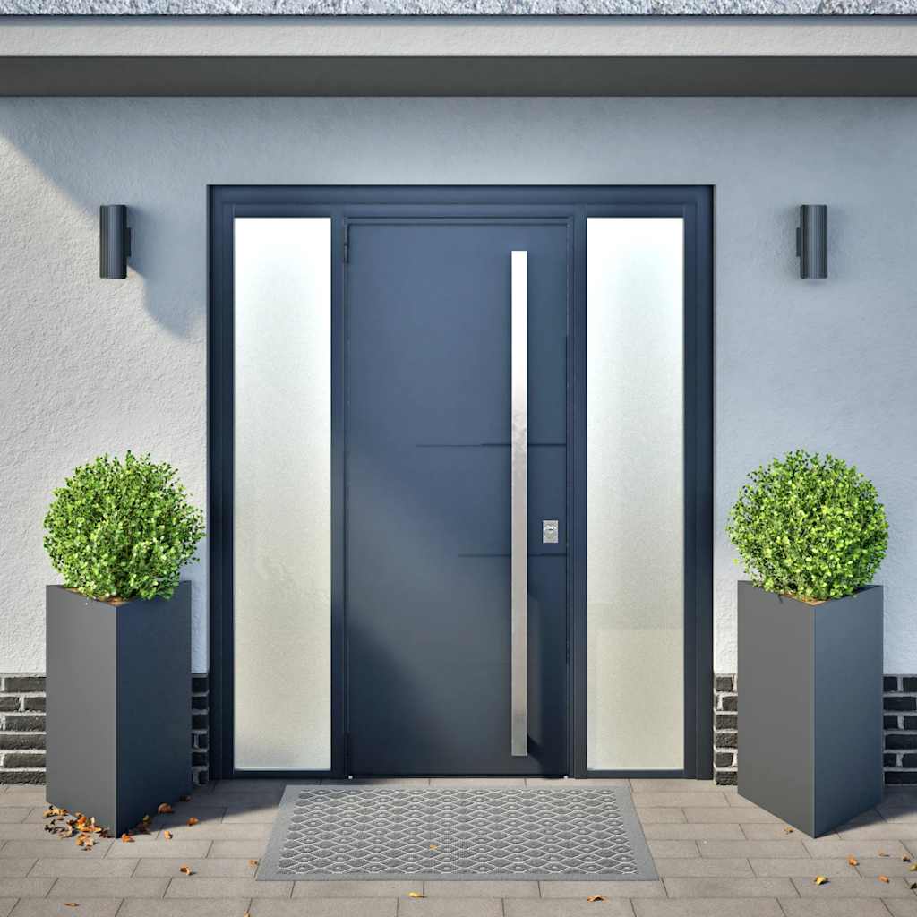 Aia taimekastid 2 tk antratsiithall kolmnurk 50x43x75 cm teras