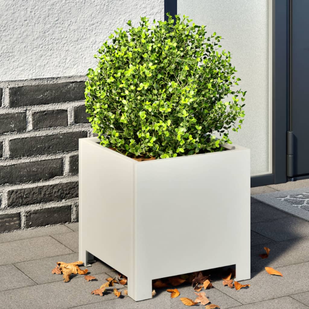 Aia taimekast, valge, 30x30x30 cm, teras
