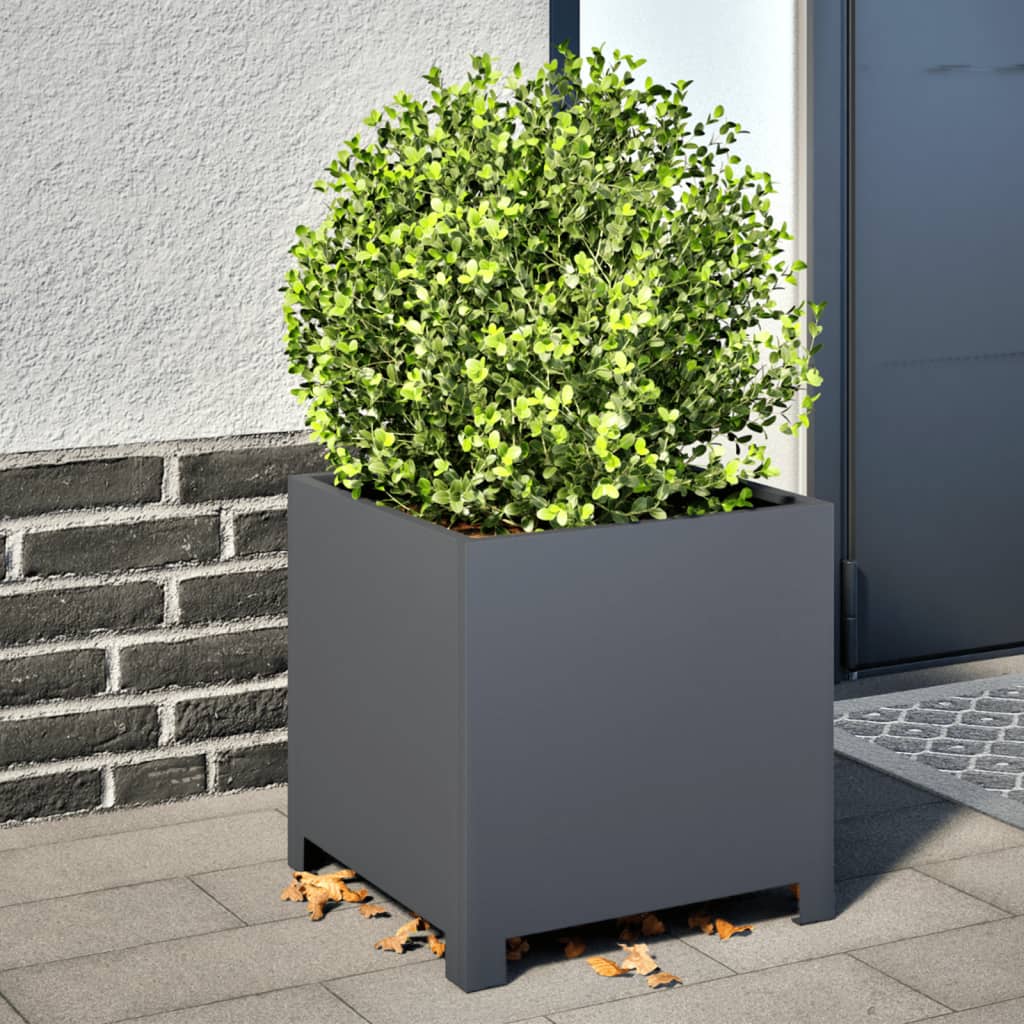 Aia taimekastid 2 tk, antratsiithall, 40x40x40 cm, teras