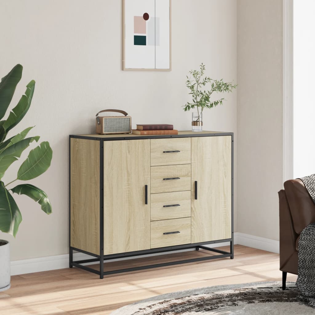 Puhvetkapp sonoma tamm 92x35x76 cm Engineered Wood