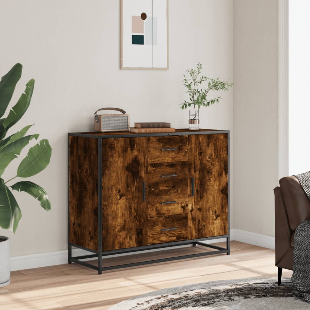 Puhvetkapp suitsutamm 92x35x76 cm Engineered Wood