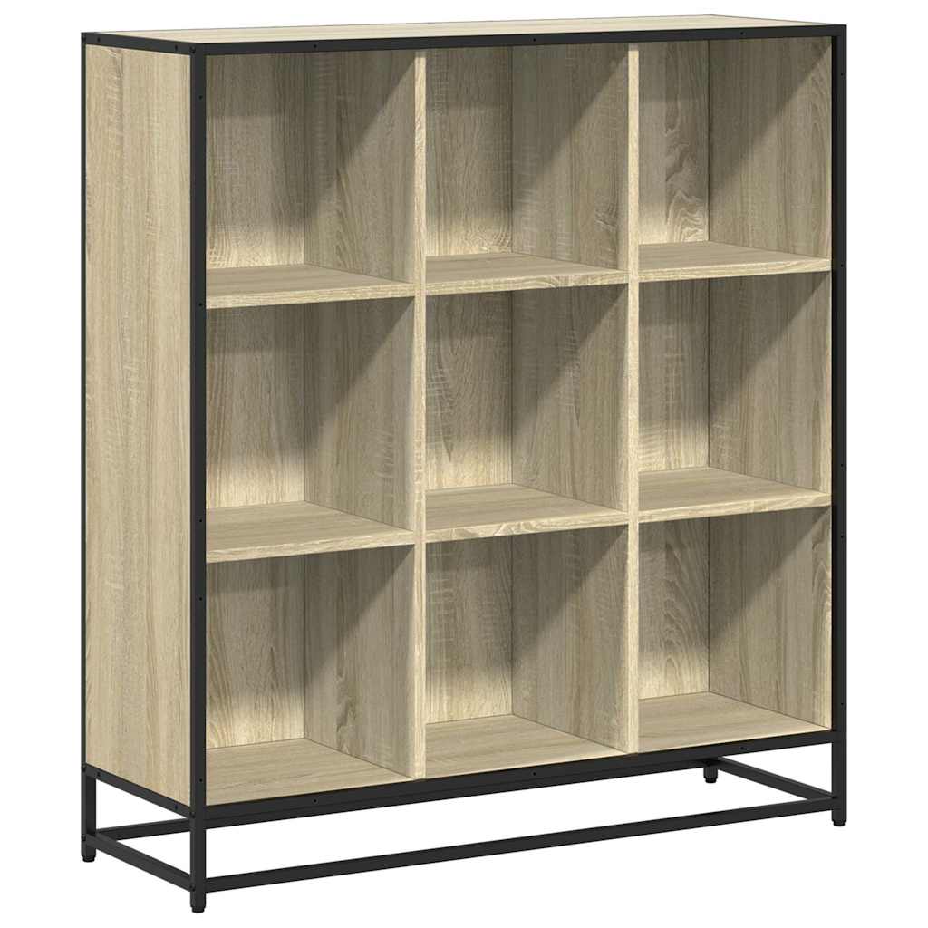 Raamatualus, Sonoma tamm, 97,5x33x107,5 cm, tehispuit ja metall