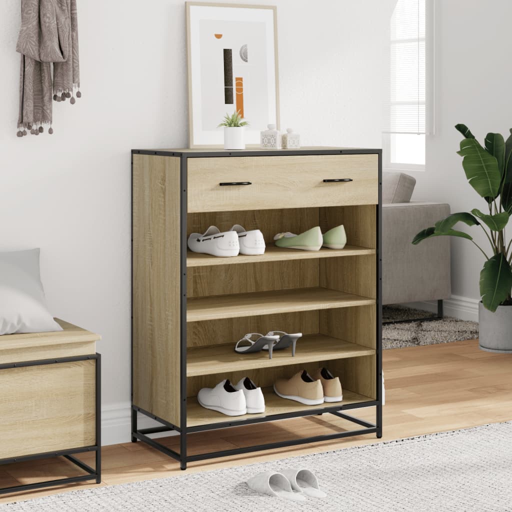 Jalatsikapp, sonoma tamm, 75x38x97,5 cm, tehispuit