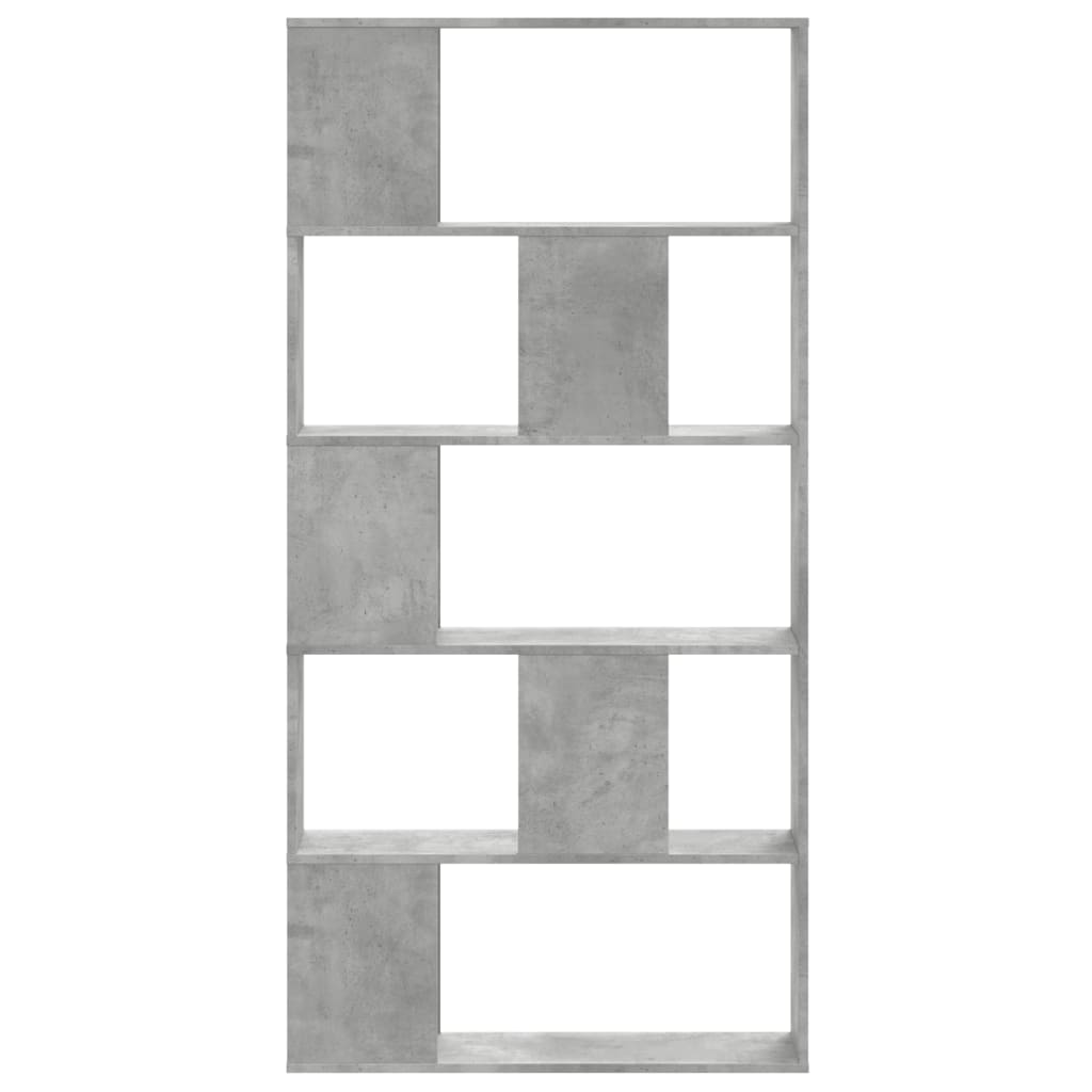 Raamaturiiul 5 korrust, betoonhall, 80,5x23,5x162,5cm tehispuit