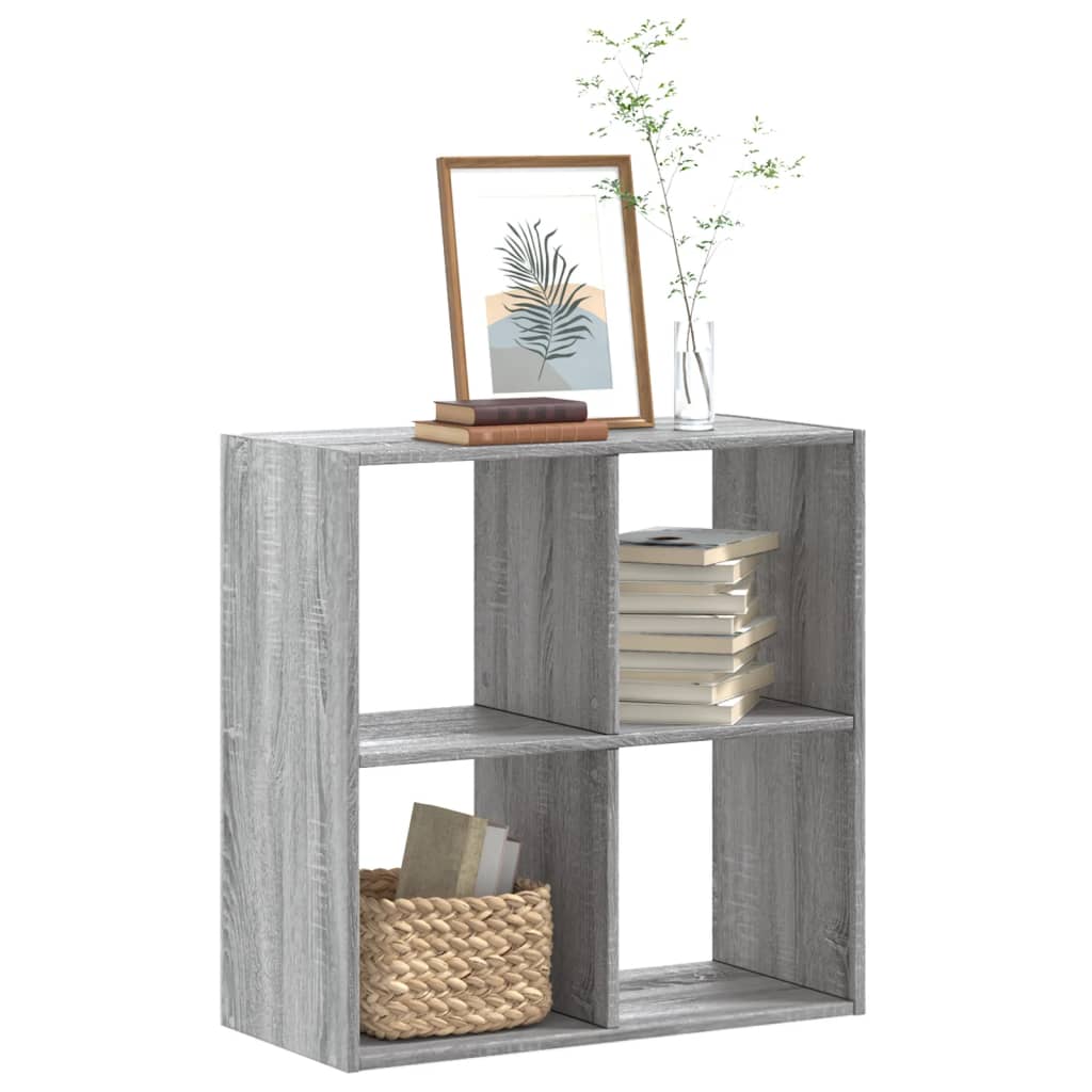 Raamaturiiul, hall Sonoma tamm, 68,5x32x68,5 cm, tehispuit