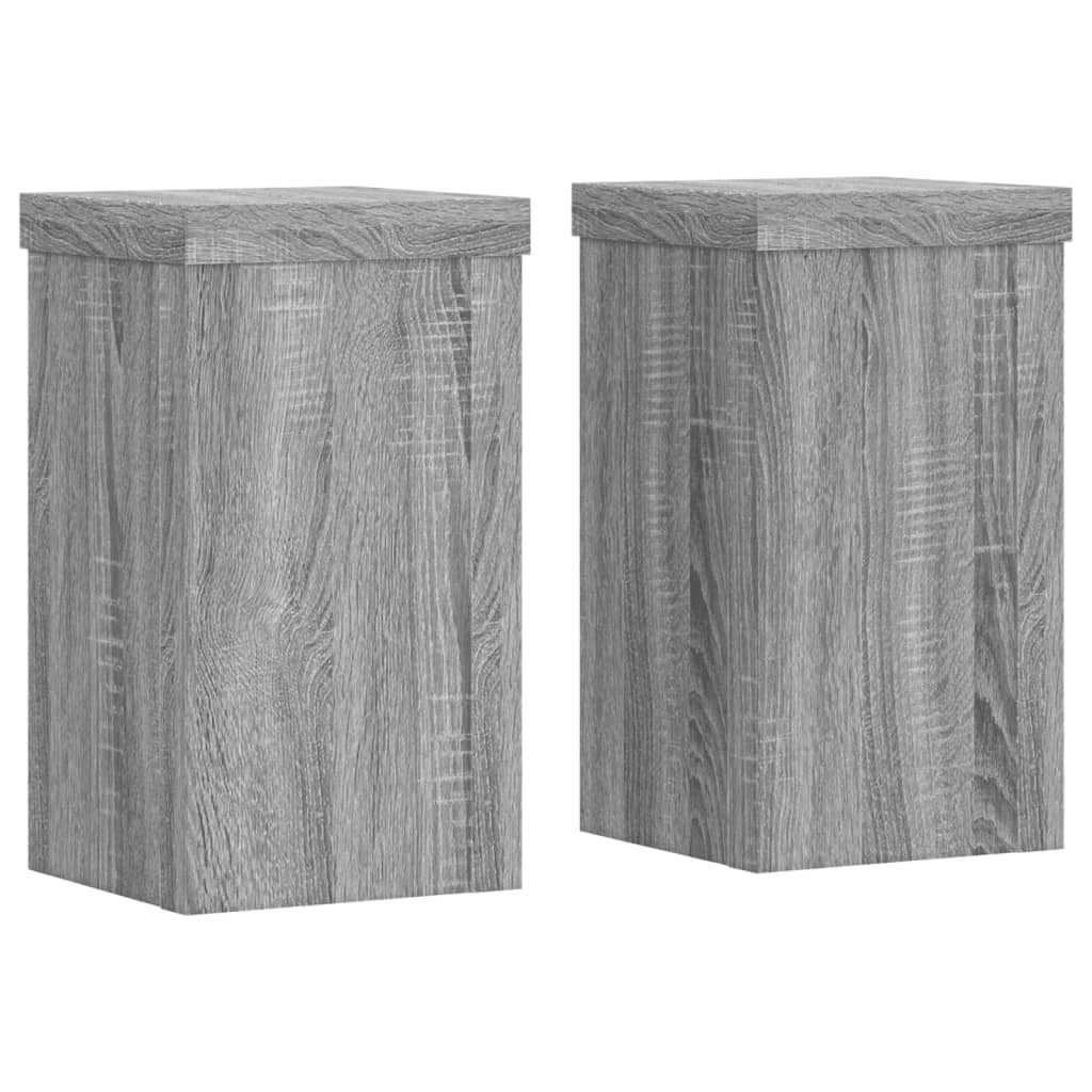 Taimealused 2 tk, hall Sonoma, 10x10x18 cm, tehispuit