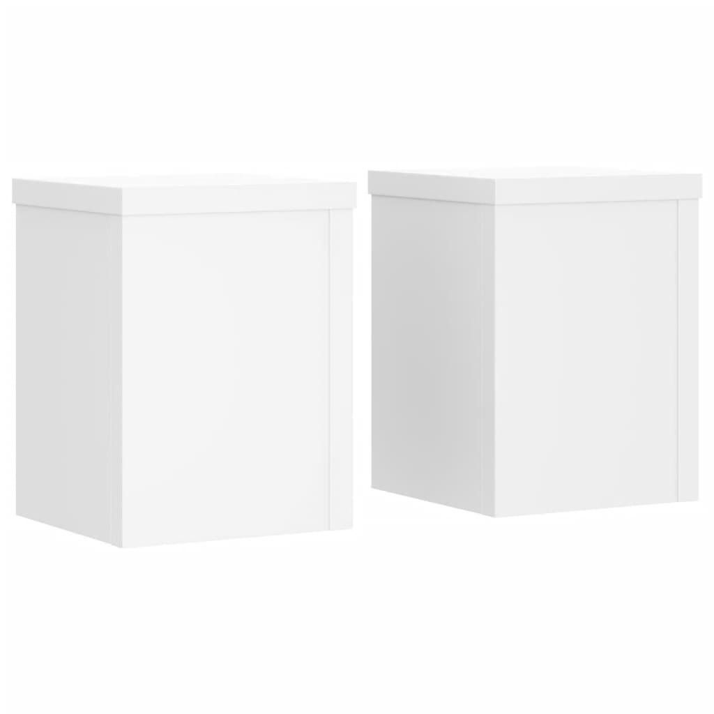 Taimealused 2 tk, valge, 15x15x20 cm, tehispuit