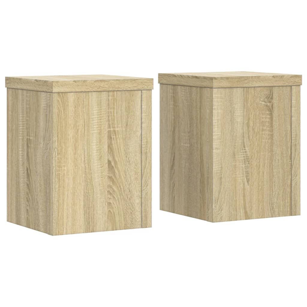 Taimealused 2 tk, Sonoma tamm, 15 x 15 x 20 cm, tehispuit