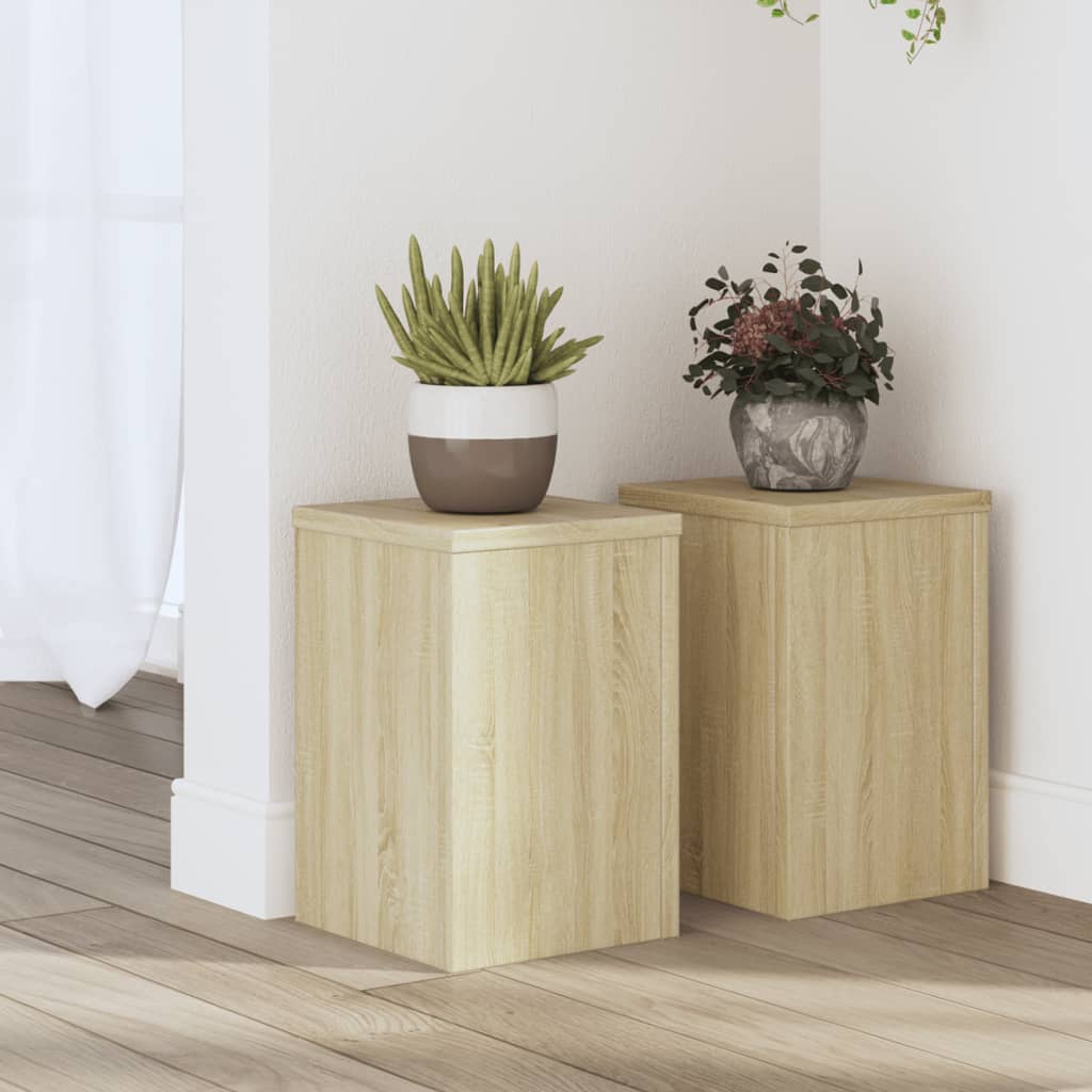 Taimealused 2 tk, Sonoma tamm, 20x20x30 cm, tehispuit