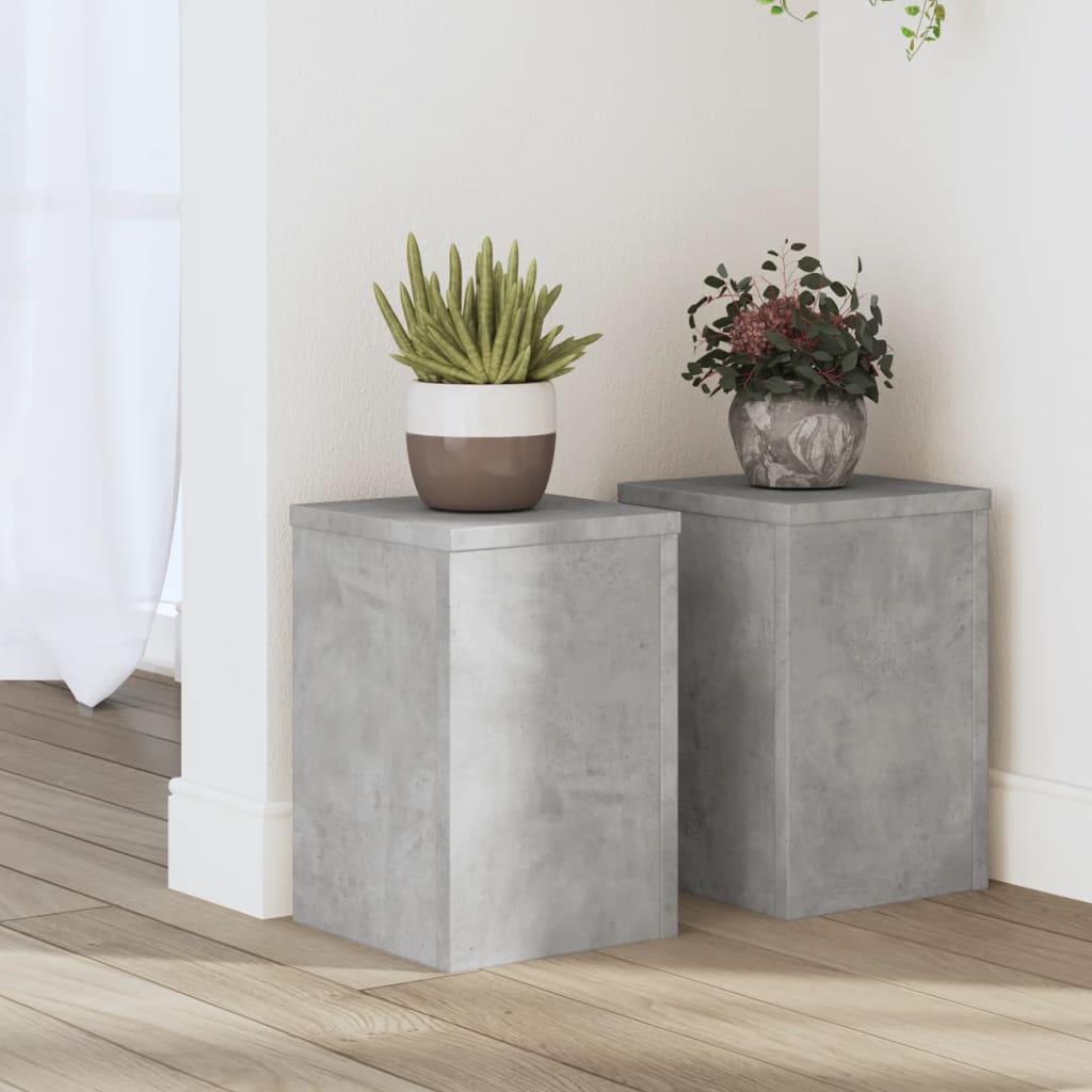 Taimealused 2 tk, betoonhall, 20x20x30 cm, tehispuit
