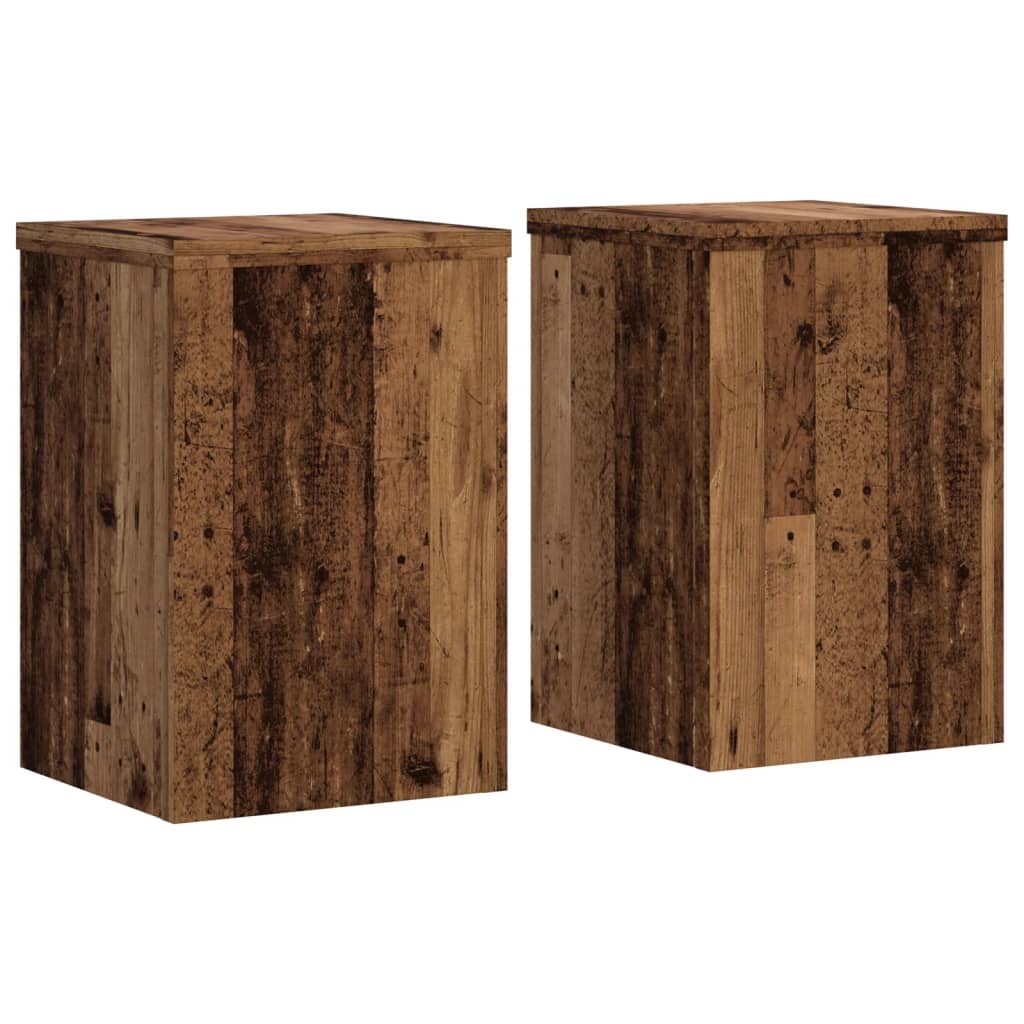 Taimealused 2 tk, vana puit, 20x20x30 cm, tehispuit