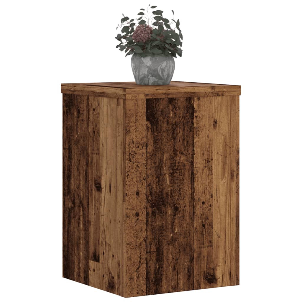 Taimealused 2 tk, vana puit, 20x20x30 cm, tehispuit