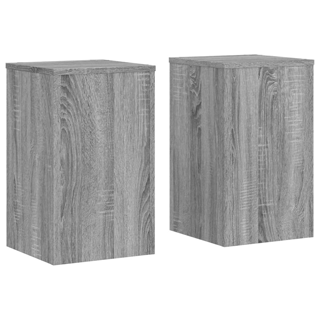 Taimealused 2 tk, hall Sonoma, 30x30x50 cm, tehispuit