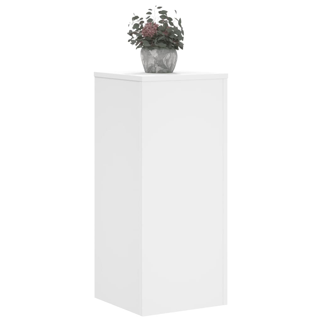 Taimealused 2 tk, valge, 30 x 30 x 70 cm, tehispuit