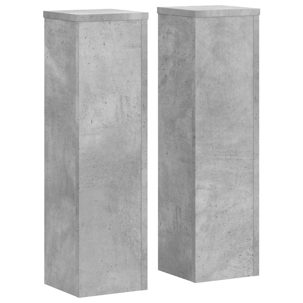 Taimealused 2 tk, betoonhall, 17 x 17 x 60 cm, tehispuit
