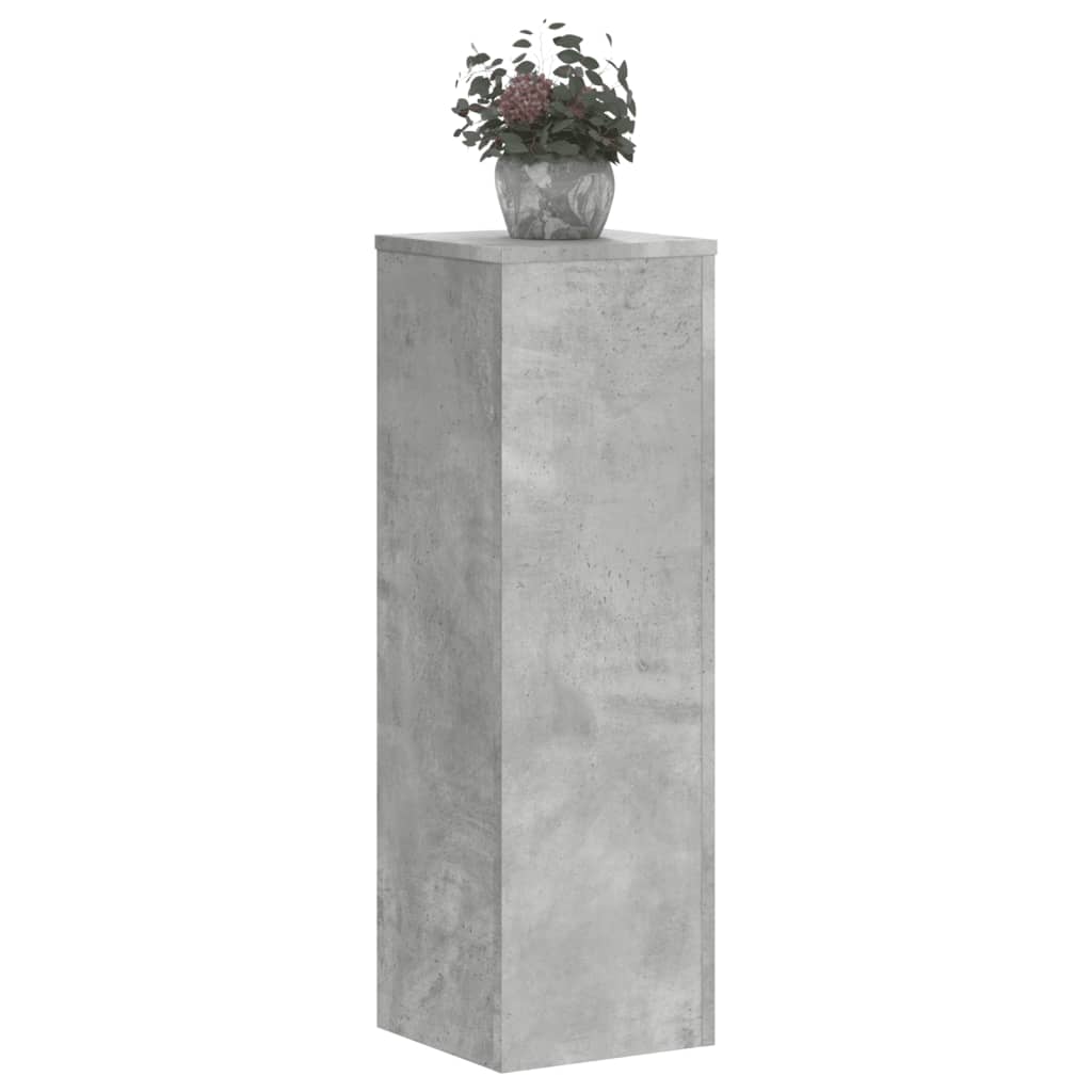 Taimealused 2 tk, betoonhall, 25x25x80 cm, tehispuit