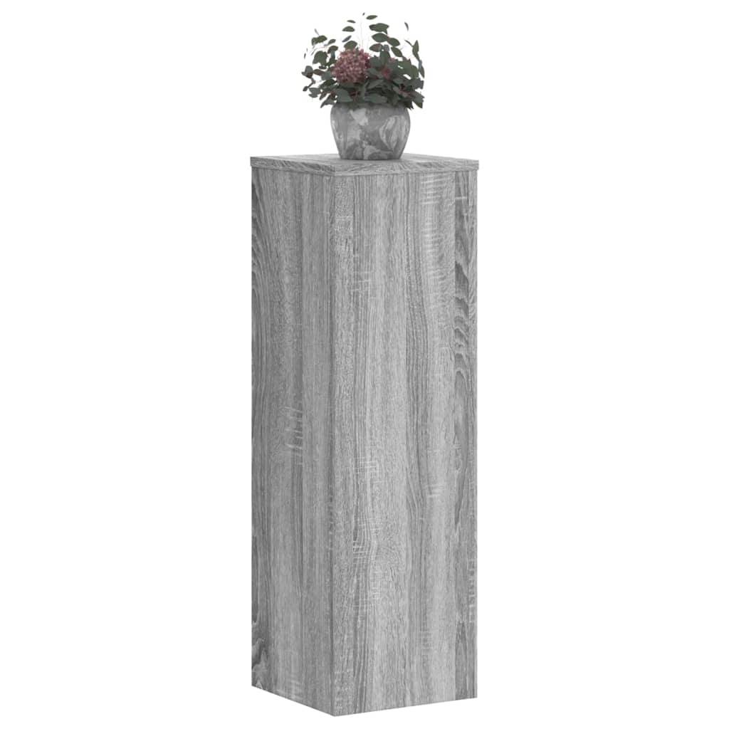 Taimealused 2 tk, hall Sonoma tamm, 25 x 25 x 80 cm, tehispuit