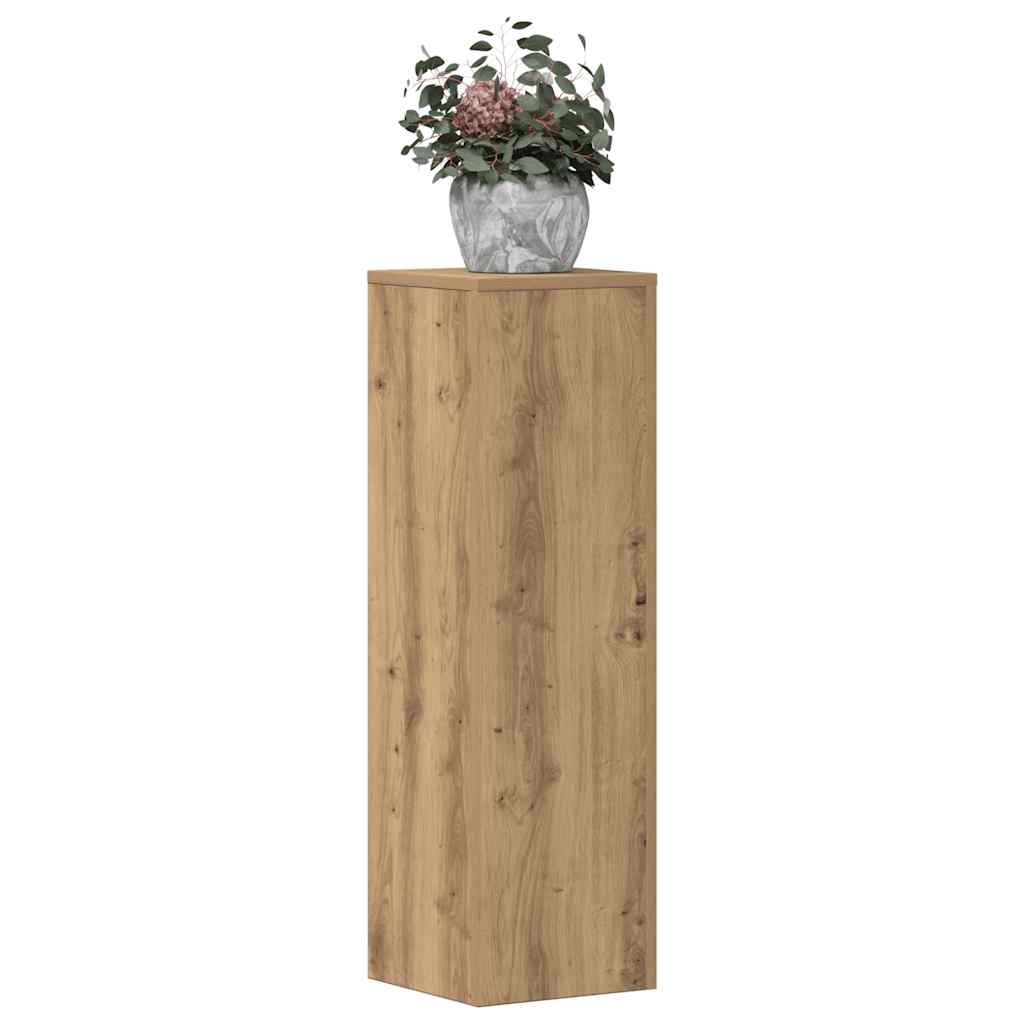 Taimealused 2 tk, käsitöötamm, 25x25x80 cm, tehispuit
