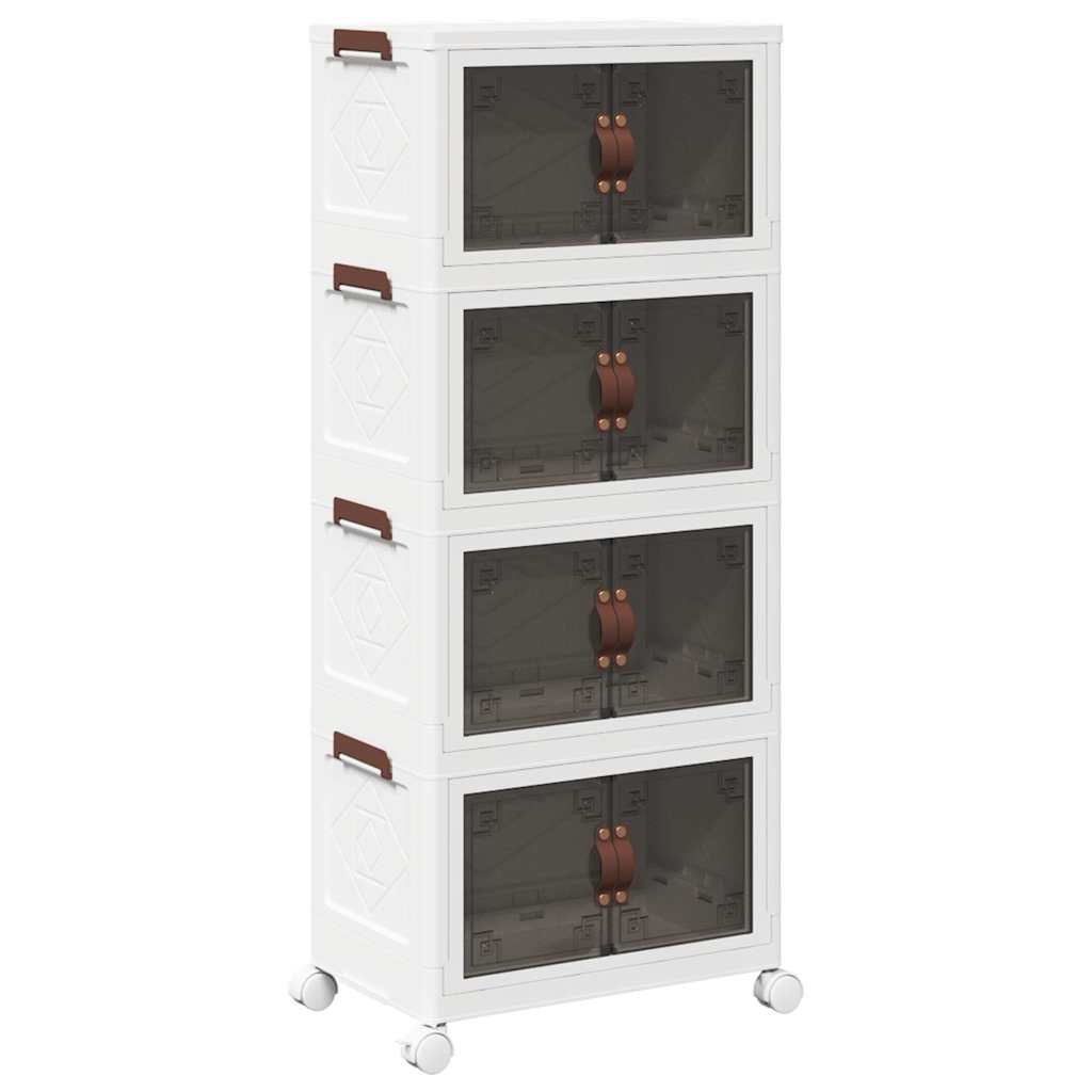Virnastatav ratastega hoiukast 4astmeline 28 L 48x29,5x112,5 cm