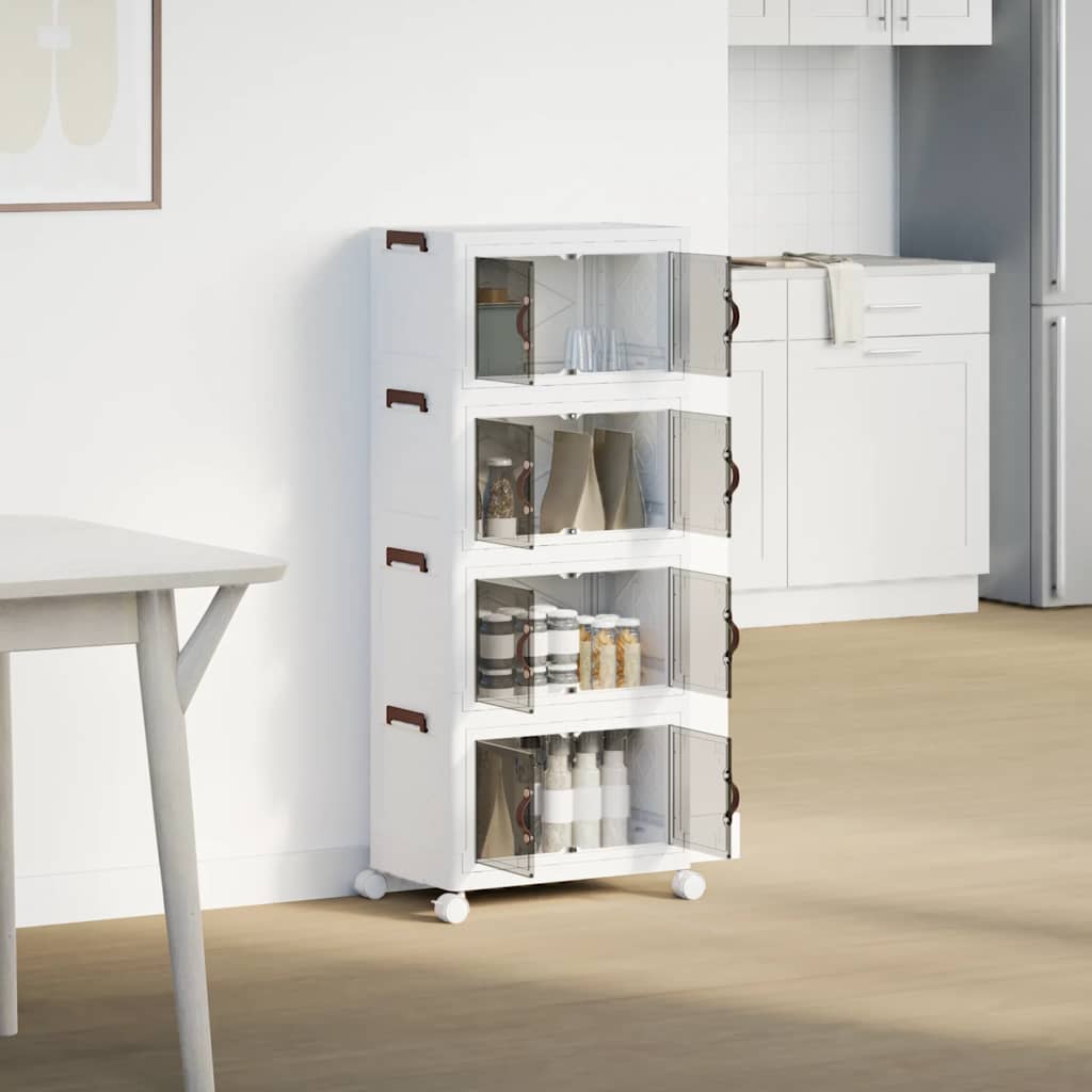Virnastatav ratastega hoiukast 4astmeline 28 L 48x29,5x112,5 cm