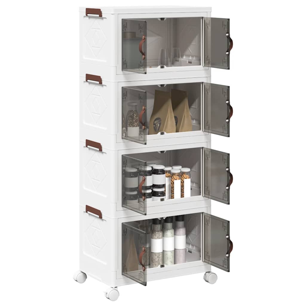 Virnastatav ratastega hoiukast 4astmeline 28 L 48x29,5x112,5 cm