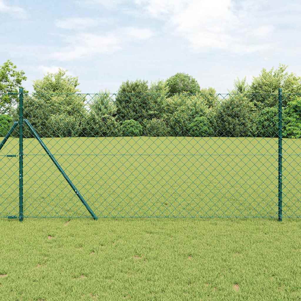 Aediku Sisevahe Fikseerimine 1 x 25 m PVC-kaetud teras Roheline