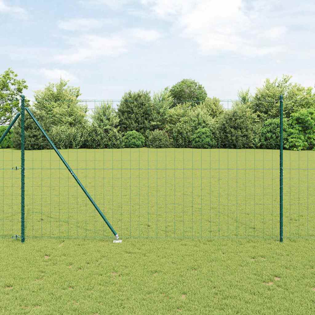 Euro Aed Okastega 10 x 1,5 m PVC-kaetud teras Roheline Võrk