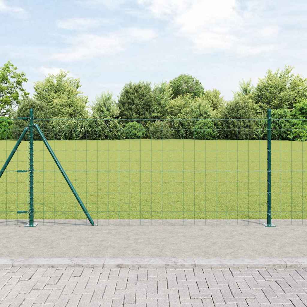 Euro Aiandus Betoon Alusel 10 x 1 m PVC-kaetud teras Roheline